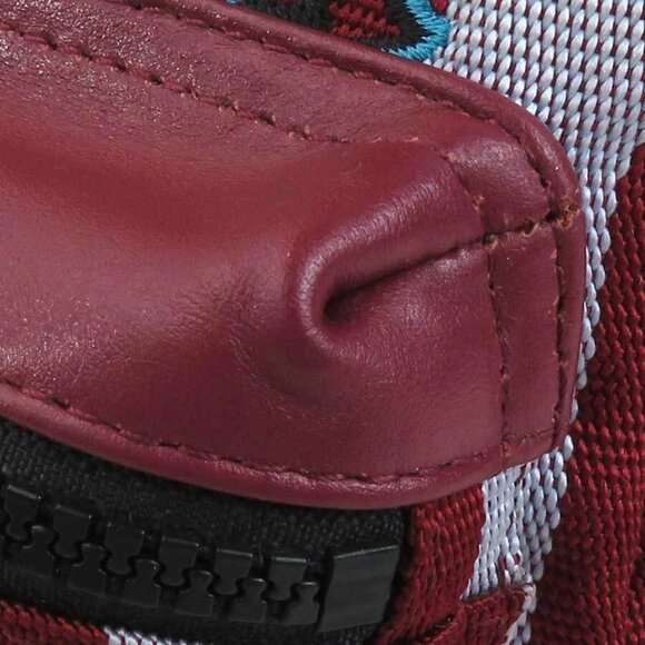 Auth KENZO Backpack Bordeaux/Light Blue/Black Nylon/Leather main image 12